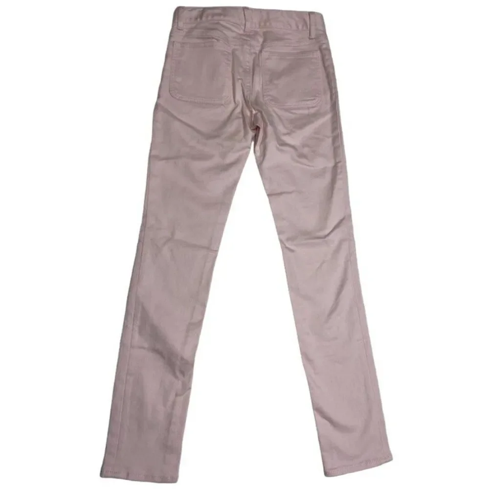Girls Light Pink Denin Jeans Hearts Adjustable Waist‎ Super Skinny 12 Slim NEW